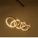 Lamp with DDD "Jasper" LED 80W 3000-6000k gold 105x25x24.5-124 cm
