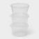 A set of food shares, 3 pcs, 500 ml, round, transparent