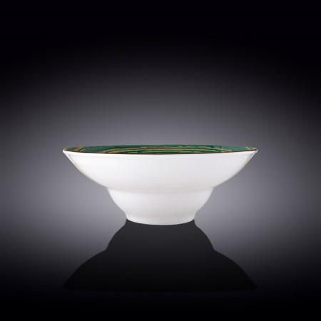 Deep plate Wilmax England Spiral, D = 25.5 cm, 1.5 L, Green color-1