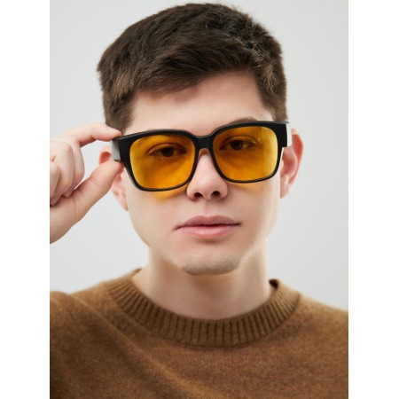 Glasses for the driver, anti -Belk, antiphara, UV 380, width 14.3 cm, pipe 15.4 cm-2