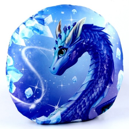 Round pillow "Diamond Dragon"-3