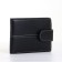 Male purse on the button, black color