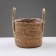 Kashpo wicker "Kenya" cylinder with handles, 21.5x21.5x18.8 cm, natural