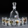 Set of drinking "Okhota-fish", 7 items: Capherine 500 ml, stack 50 ml, 6 pcs, in a suitcase