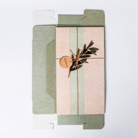 Gift folding box, packaging, “eco style”, 20 x 15 x 8 cm-5