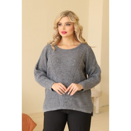 Women's jumper Wisell, size 48, gray color