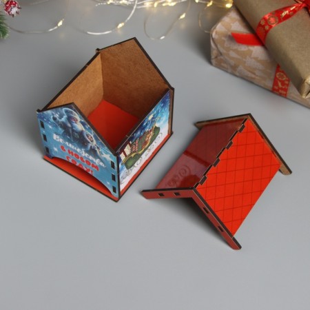 New Year's tea house "Magic" 10.5x9.5x12 cm-4