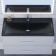 Sink uperwood Foster Quartz 90 cm, quartz, black matte, coal