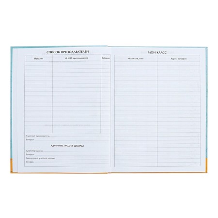 Diary for grades 5-11 "Back to school. Coat of arms", solid cover, glossy lamination, 48 sheets-4