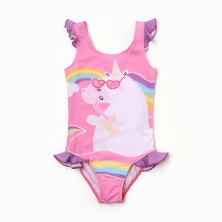 Children's swimsuit KAFTAN "Unicorn", height 110-116 (32), pink-5