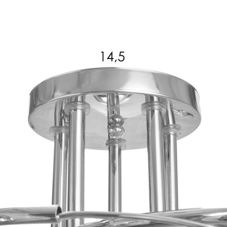 Adele chandelier 5x40W E27 Chrome Model: 2612361-4