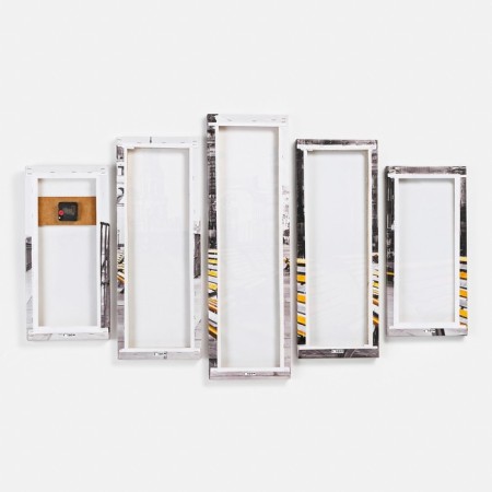 Carty clock is wall-mounted, modular "benches", silent, 80 x 140 cm-2
