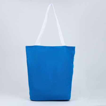 Bag Women's Beach Nazamok, in a strip, 39x32 cm, Blue-3
