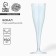 The glass is transparent for champagne "cone", 150-180 ml