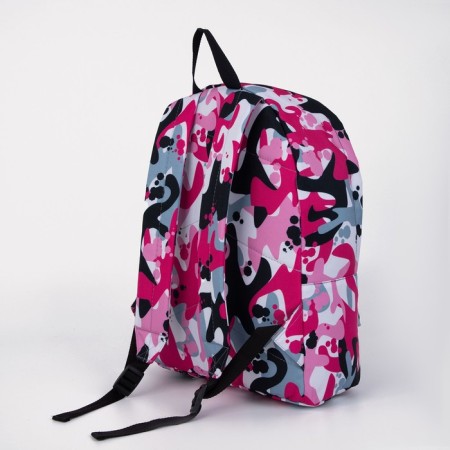 A backpack with a zipper, Erich krause, pink color-1