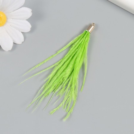 Decor for creativity Pen "Brush Ostrus" set 2 pcs green 9x0.5 cm-1