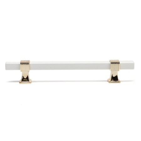 Cappio pk117 bracket handle, m/o 128 mm, white/gold color-1