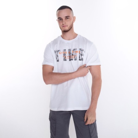 T -shirt male, white color, size 56 (4xl)-2