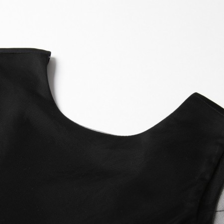 Dress Children's Minaku: Partydress, black color, height 110 cm-5