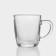 Set of glass mugs BASIC, 340 ml, 2 pcs