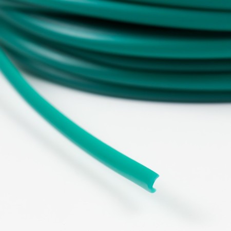 Smooth artificial rattan 7 mm 100 m half a pipe (green) mix-3
