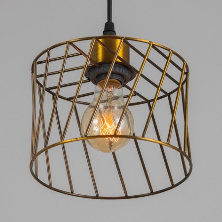 Lamp Bayerlux "Rumba" E27 40W gold 18x18x12-112cm-2
