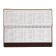 Planing UNSIDED 64 sheets on the crest Velvet, hard cover, artificial leather, block 70 g/m2, brown