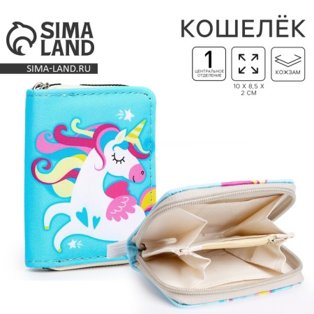 Kids children's wallet, 2 lightning departments, Mix color