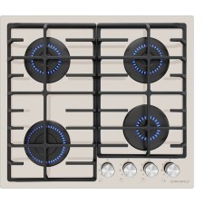 Варочная поверхность MAUNFELD EGHG.64.6CBG/G, газовая, 4 конфорки, бежевая