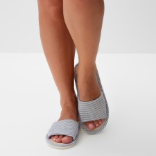 Women's slippers with an open nose, size 40-41, blue