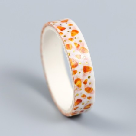 Adhesive tape Paper "Sweets" set 10 pcs width. 0.8 cm dl. 2 m 8.5x4x1 cm-3