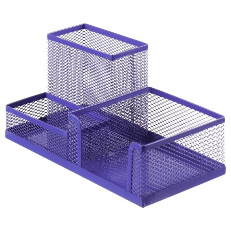 Chancellery trifle stand 3 compartments, metal mesh, purple-1