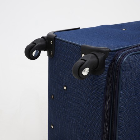 Big suitcase 28 ", lightning department, code castle, 4 wheels, 2 outer pockets, blue color-7