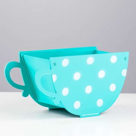 Kashpo wooden "Cup" 20x9x11 cm mint-4