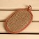 A washcloth from nettles (rami), oval with cotton, 14.5x9.7 cm