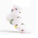 Women's socks, white color/flamingos, size 38-40