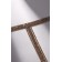 Choker "ice" tie, white color in gold, 27 cm