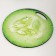 Board cutting and serving round kitchen "cucumber in context", 25.5 cm