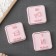 A set of recesses for marzipan and test "Mendeleev table", 3 pcs, pink color