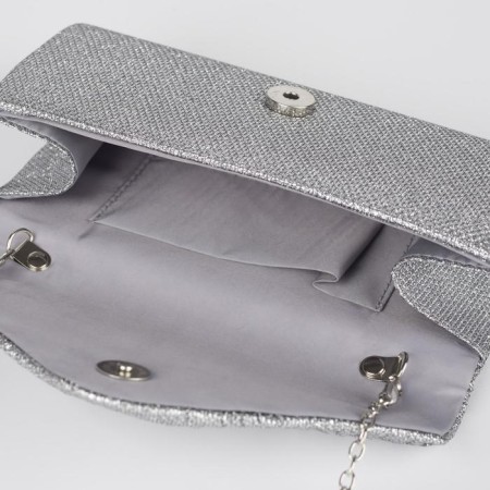 Female clutch, valve department, long chain, silver color-2