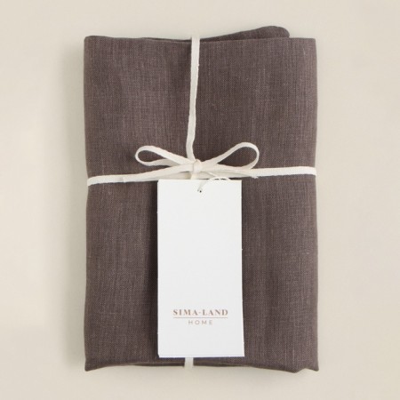 Decorative pillowcase SL Home Linen 40*40 cm, col. Brown, 100%flax-10