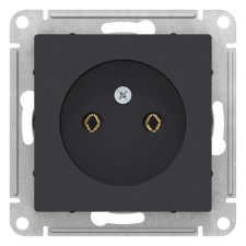 Розетка SE ATLASDESIGN, 16 А, 250 В, встраиваемая, без з/к, IP20, карбон, ATN001041
