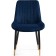 SEDA 1 Metal/velor, black/blue 52x60x87 cm stool