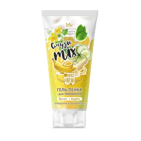 Gel-peen for washing Iris Cosmetic “Smoothy Mih: Banana+Cucumber”, 170 g