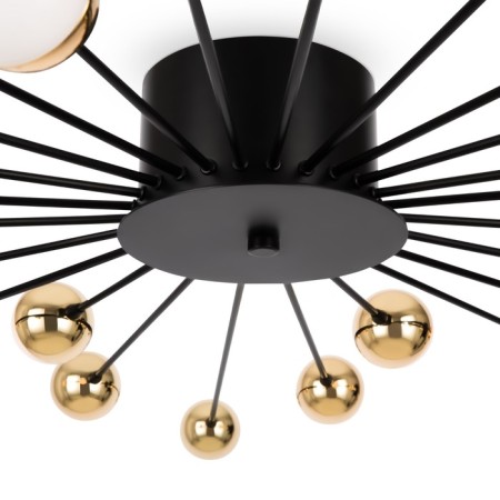 Freya FR5242CL-24B Celebrity, 1168x1168x103 mm ceiling lamp, G4, 24x3W, black color-3