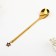 Paired tablespoons with a suspension "for the most beloved, mommy and papule", 2.7 x 14, 8 cm