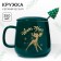 A mug with a spoon "Winter Magic" Bambi, 350 ml