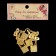Lack with a key for a casket metal set 5 pcs C286 gold 3.1x1.7 cm