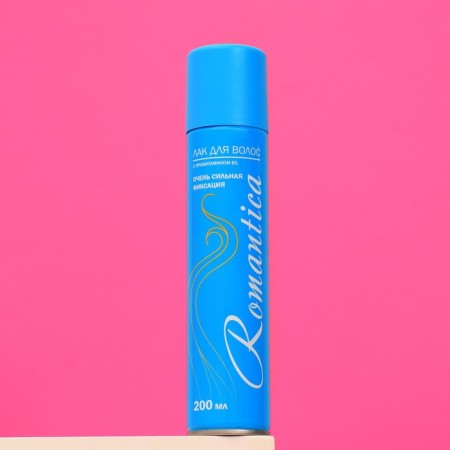 Hair varnish "Romance" Very strong fixation with provitamin B5, 200 ml