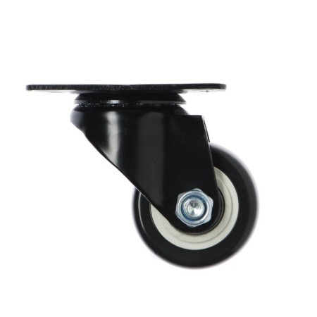 Furniture wheel, d = 65 mm, without brake, black-1